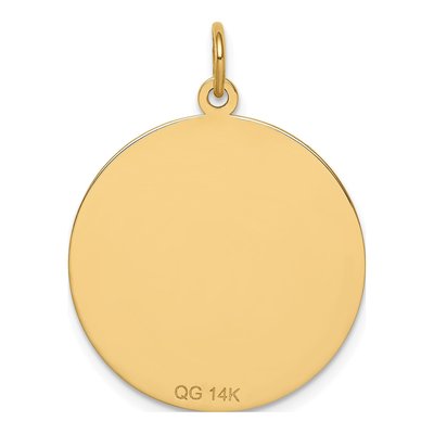 14K Yellow Gold Round Medical Pendant – view 4