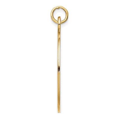 14K Yellow Gold Oval Medical Alert Pendant – view 3