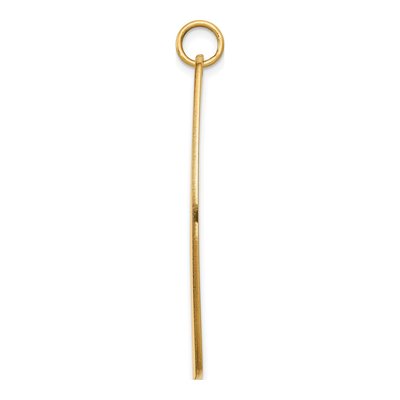 14K Yellow Gold Red Enamel Medical Alert Pendant – view 3