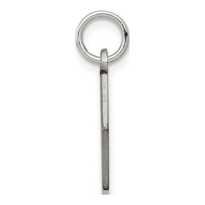 14K White Gold Medical Alert Hexagon Pendant – view 2