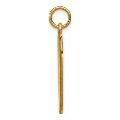 14K Yellow Gold Heart Medical Alert Pendant – view 3