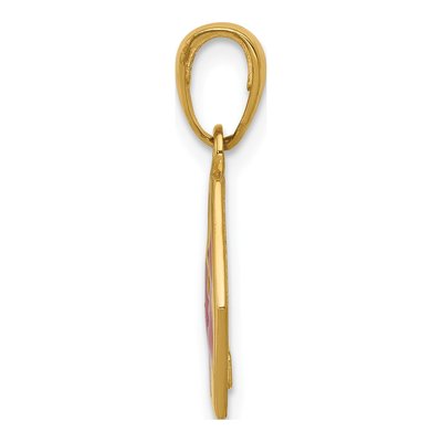 14K Yellow Gold Medical Alert Hexagon Pendant – view 3