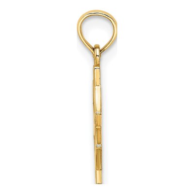 14K Yellow Gold Medical Symbol Pendant – view 3