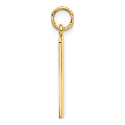 14K Yellow Gold Rectangle Medical Alert Pendant – view 3
