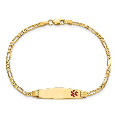 14K Yellow Gold Medical ID Bracelet – view 5
