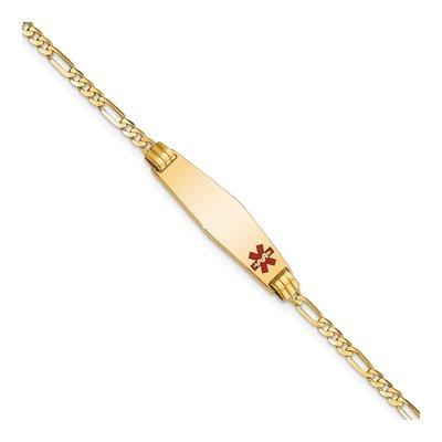 14K Yellow Gold Medical ID Bracelet