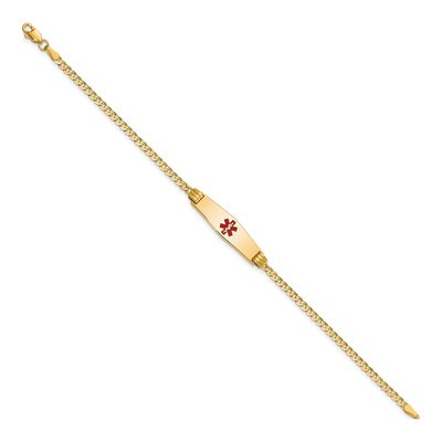 14K Yellow Gold Medical ID Bracelet – view 2