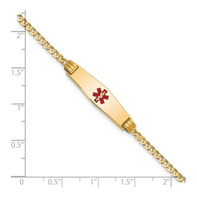 14K Yellow Gold Medical ID Bracelet – view 3