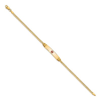 14K Yellow Gold Medical ID Bracelet – view 2