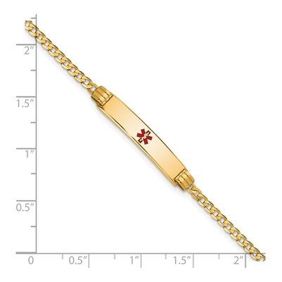14K Yellow Gold Medical ID Bracelet – view 3