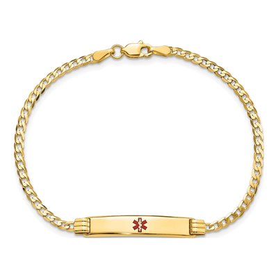 14K Yellow Gold Medical ID Bracelet – view 4
