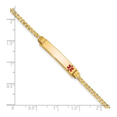 14K Yellow Gold Medical ID Bracelet – view 4