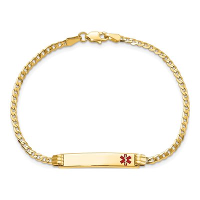 14K Yellow Gold Medical ID Bracelet – view 5