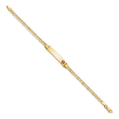 14K Yellow Gold Child's Medical ID Bracelet – view 3