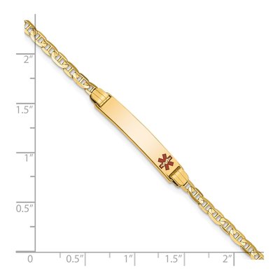 14K Yellow Gold Child's Medical ID Bracelet – view 4