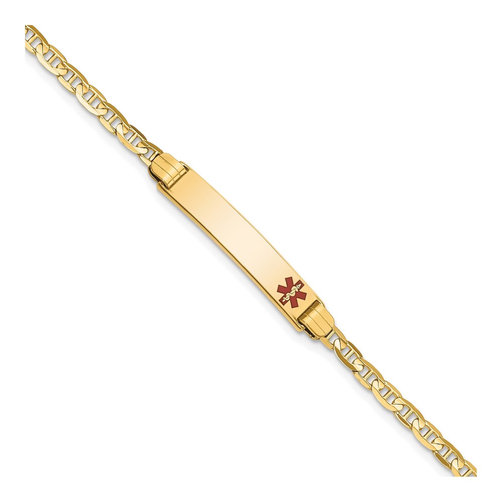 14k Gold Child's Medical ID Bracelet, 6 in