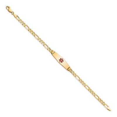 14K Yellow Gold Medical ID Bracelet – view 3