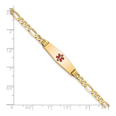 14K Yellow Gold Medical ID Bracelet – view 4