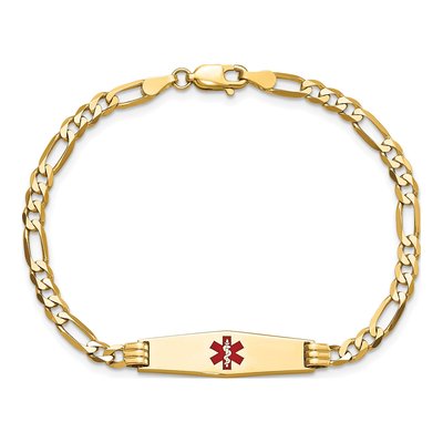 14K Yellow Gold Medical ID Bracelet – view 5
