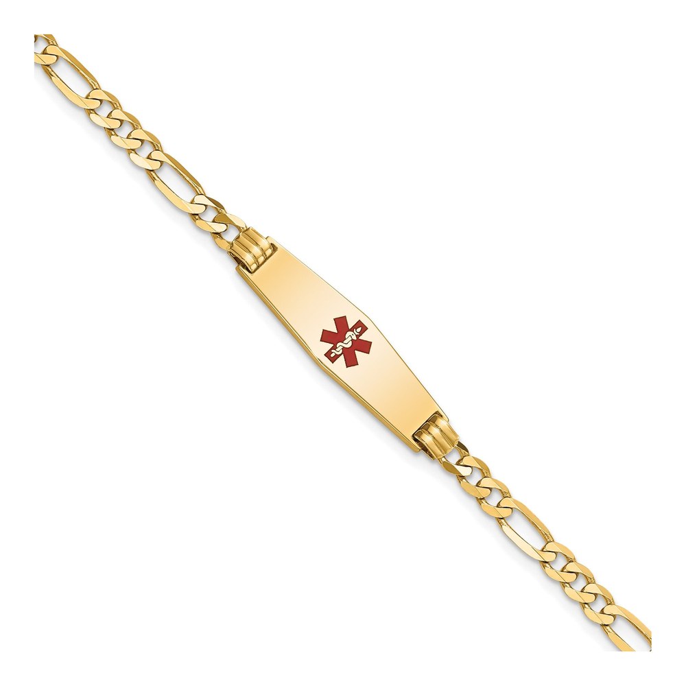 14K Yellow Gold Medical ID Bracelet