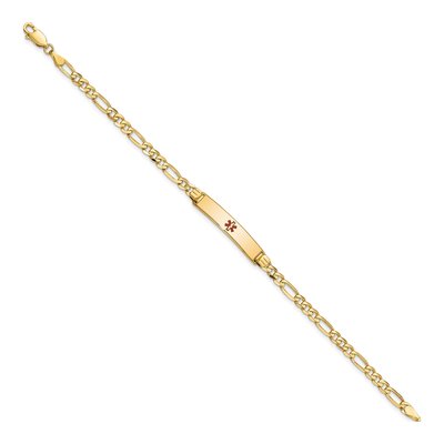 14K Yellow Gold Medical ID Bracelet – view 3