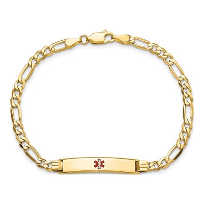 14K Yellow Gold Medical ID Bracelet – view 5