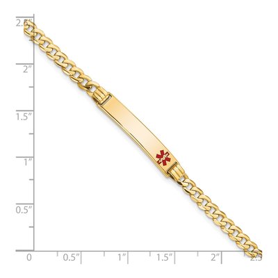 14K Yellow Gold Medical ID Bracelet – view 3