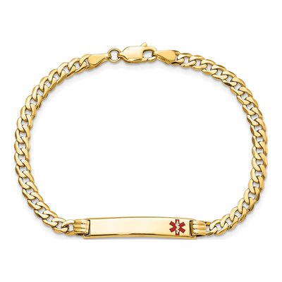 14K Yellow Gold Medical ID Bracelet – view 4