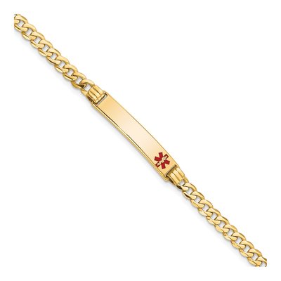 14K Yellow Gold Medical ID Bracelet