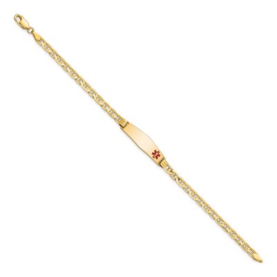 14K Yellow Gold Medical ID Bracelet – view 3