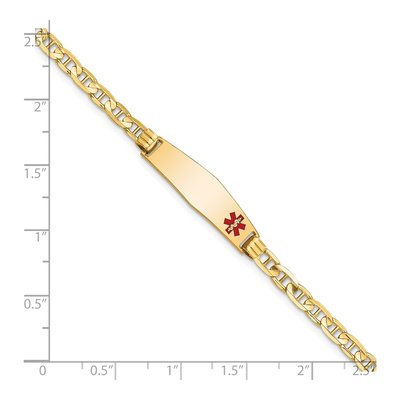 14K Yellow Gold Medical ID Bracelet – view 4