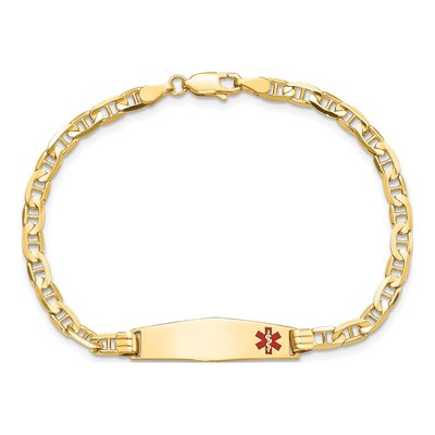 14K Yellow Gold Medical ID Bracelet – view 5