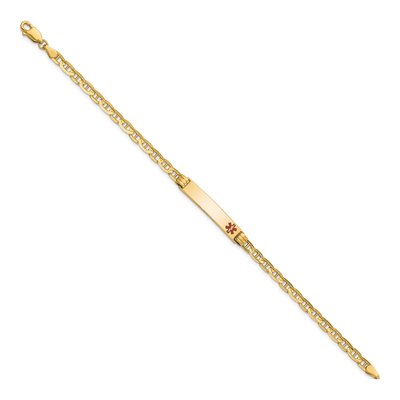 14K Yellow Gold Medical ID Bracelet – view 3