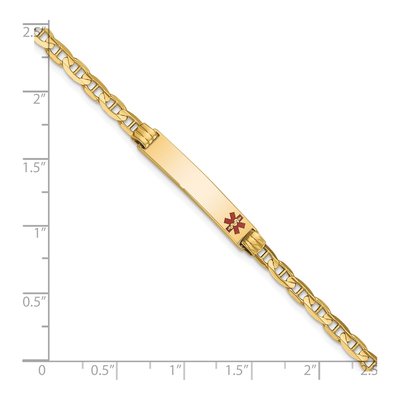 14K Yellow Gold Medical ID Bracelet – view 4