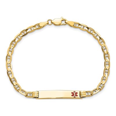 14K Yellow Gold Medical ID Bracelet – view 5