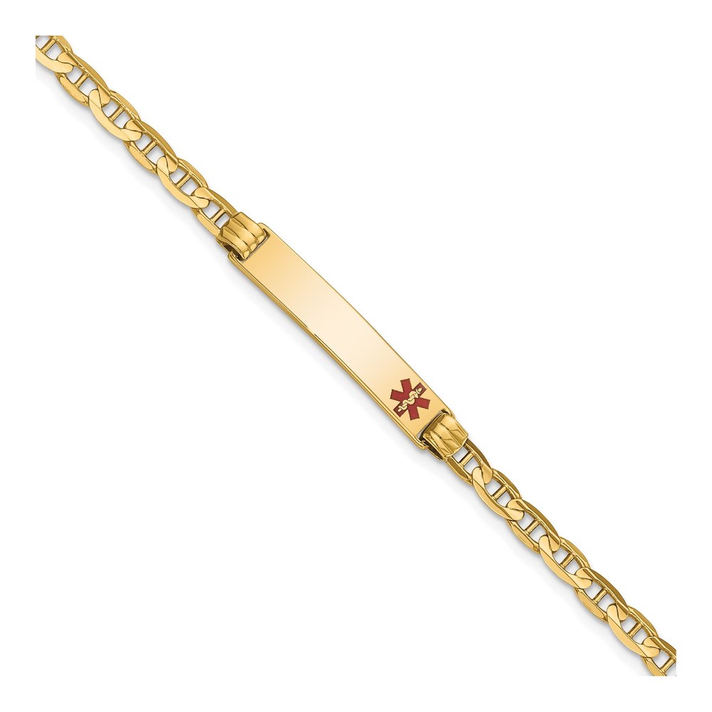 14K Yellow Gold Medical ID Bracelet