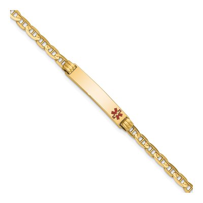 14K Yellow Gold Medical ID Bracelet