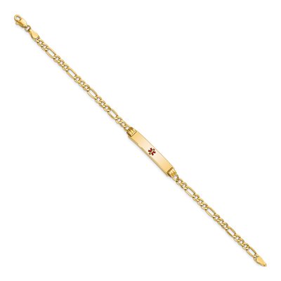14K Yellow Gold Medical ID Bracelet – view 3