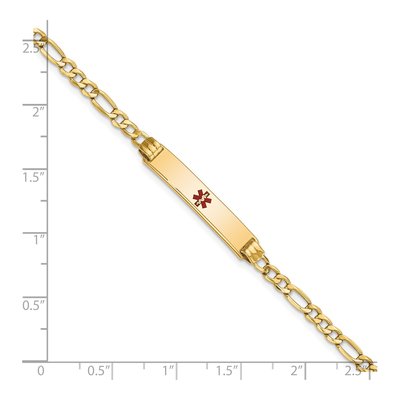 14K Yellow Gold Medical ID Bracelet – view 4
