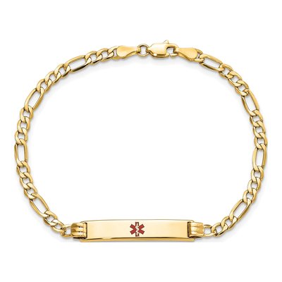 14K Yellow Gold Medical ID Bracelet – view 5