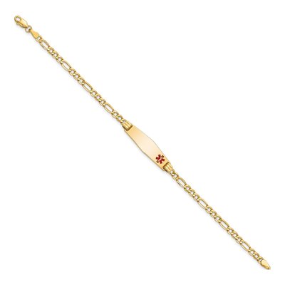 14K Yellow Gold Medical ID Bracelet – view 3