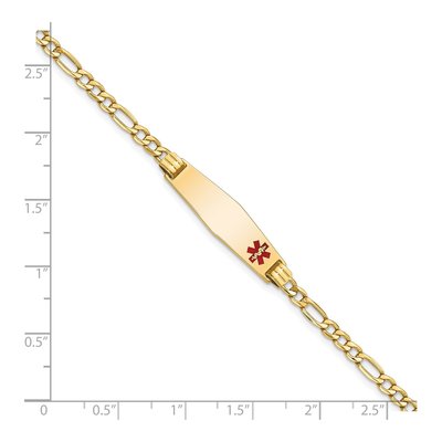14K Yellow Gold Medical ID Bracelet – view 4
