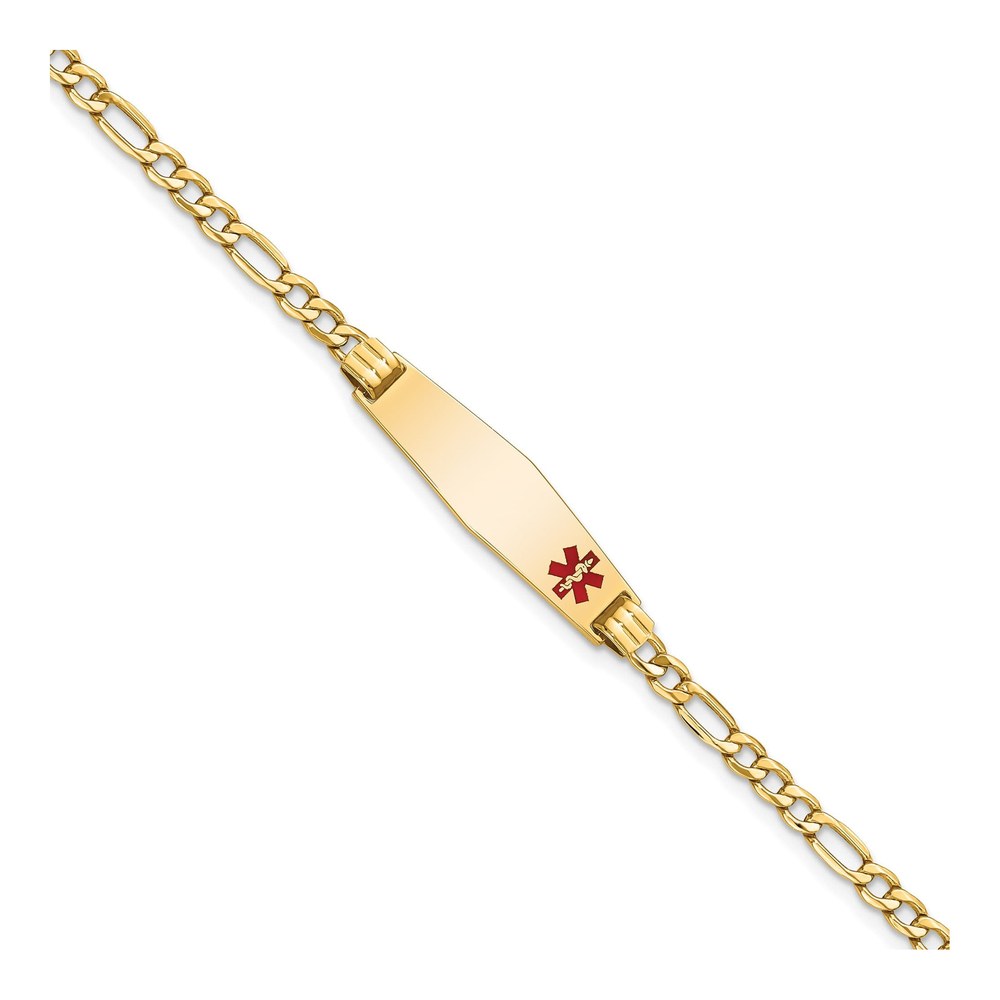 14K Yellow Gold Medical ID Bracelet