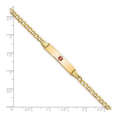 14K Yellow Gold Medical ID Cuban Bracelet – view 4