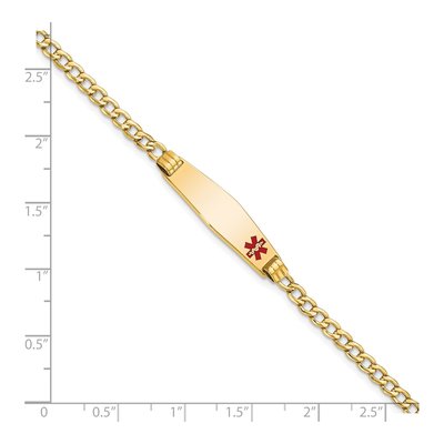 14K Yellow Gold Medical ID Bracelet – view 4