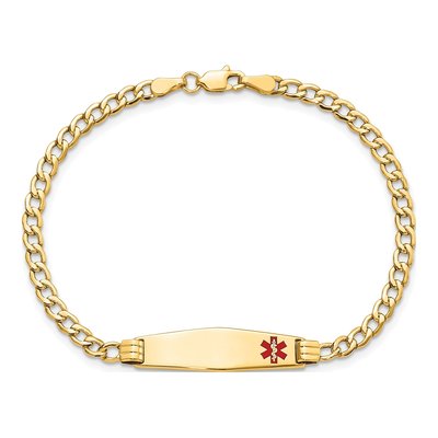 14K Yellow Gold Medical ID Bracelet – view 5