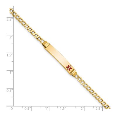 14K Yellow Gold Medical Alert ID Bracelet – view 4