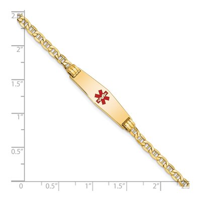 14K Yellow Gold Medical ID Bracelet – view 3