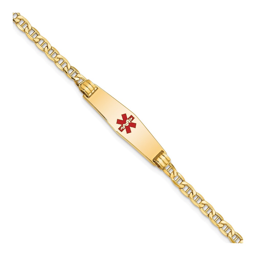 14K Yellow Gold Medical ID Bracelet