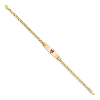 14K Yellow Gold Medical ID Bracelet – view 3